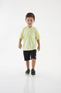 Camiseta Infantil Mangas Curtas com Capuz 2 cores Up Baby