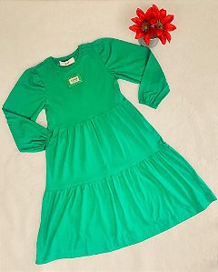 Vestido Infantil Juvenil de Frio Manga Longa da Animê