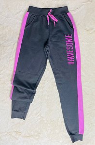 Calça de Moletom Juvenil de Frio Flanelada da Duzizo