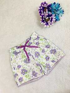 Shorts Infantil Feminino Tactel da Petit Cherie