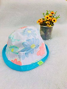 Chapéu Feminino Infantil de Praia Florido da Mon Sucré