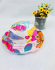 Chapéu Feminino Infantil de Praia Florido da Mon Sucré