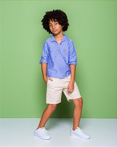 Conjunto Infantil Masculino Camisa com Bermuda da Digi