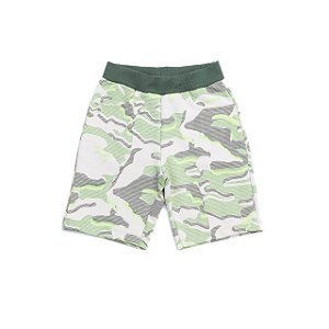 Bermuda Infantil Masculina de Moletom Camuflada da Have Fun