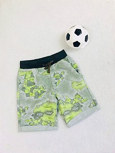 Bermuda Infantil Masculina de Mapa Duas Cores da Have Fun