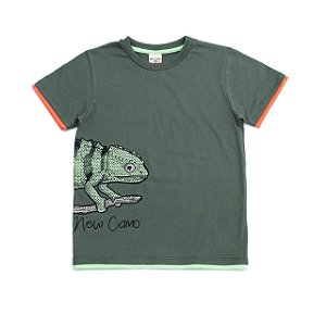 Camiseta Infantil Masculina de Camaleão da Have Fun