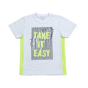 Camiseta Infantil Masculina Mescla Claro da Have Fun