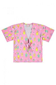 Saida de Praia Infantil Estampa Picolé da Quimby