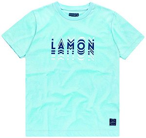 Camiseta Infantil e Juvenil Azul Aquarela da Lamon