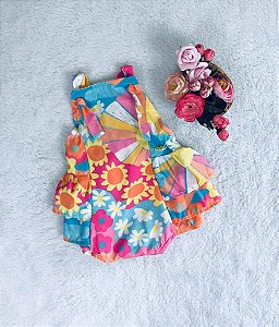 Macacão de Bebê Estampado Moderno da Mon Sucré