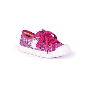Tênis Infantil Feminino Pink Brilhante da Menina Rio