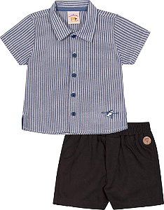 Conjunto de Bebê de Menino com Camisa da Nini Bambini