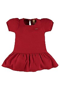 Vestido de Bebê Casual Vermelho Manga Princesa da Up Baby