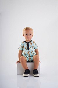 Macaquinho de Bebê Masculino com Duas Cores da Up Baby