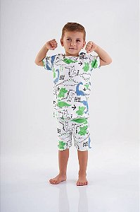 Pijama Infantil 100% Algodão Dinossauro da Up Baby