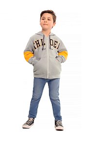 Jaqueta Infantil Masculino Aberta com Capuz Dila