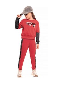 Conjunto Infantil de Frio Feminino em Molecotton Dila