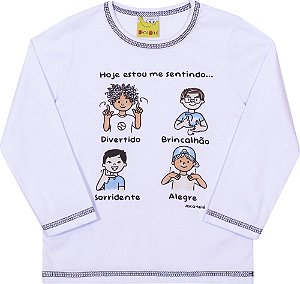 Camiseta Infantil de Frio Masculina Educativa e Inclusiva