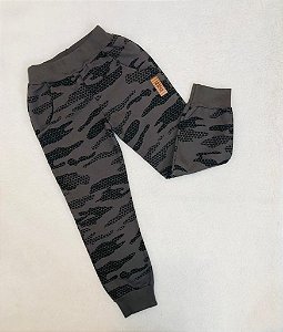 Calça de Moletom Infantil Camuflada Cores Diferentes