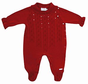 Macacão de Recém Nascido Feminino Vermelho Da Noruega
