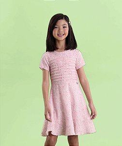 Vestido Infantil de Festa com Borboletas e Mangas da Petit Cherie