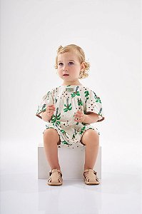 Macacão de Bebê Feminino Moderninho Algodão Up Baby