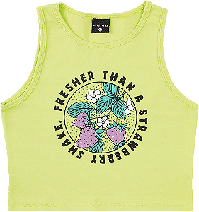 Blusa Juvenil Feminina de Verão Modelo Cropped 3 Cores