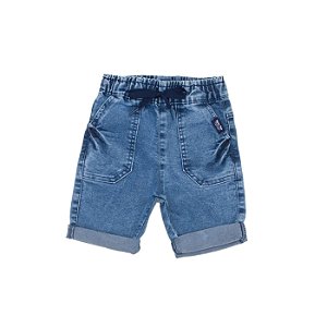 Bermuda Infantil Jeans com com Elástico Have Fun
