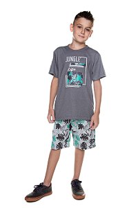 Conjunto Infantil Masculino de Verão com Bermuda