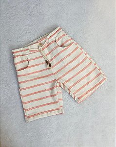 Bermuda de Infantil Masculina Listrada da Tocaia Kids