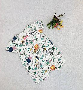 Banho de Sol de Bebê Feminino de Bebê Safari duas Cores