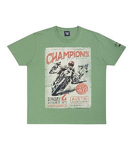 Camiseta Infantil Manga Curta Retrô Moto da Biogas