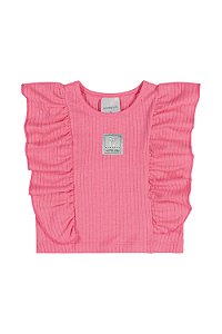Blusa Infantil Feminina Pink Moderna da Quimby