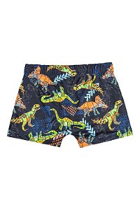 Sunga Infantil Boxer dinossauro com Proteção UV da Quimby