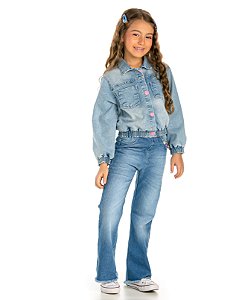Jaqueta Jeans Infantil Feminina da Gabriela Aquarela