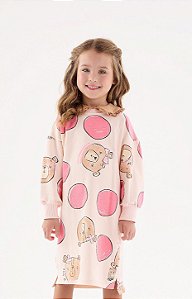 Vestido Infantil Casual com Ursos Molecotton da Up Baby