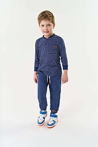 Camiseta Infantil Manga Longa Gola Padre Moderna