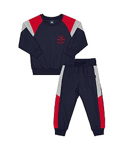 Conjunto Infantil de Frio Masculino Moletom Piquet