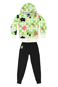 Conjunto Infantil Feminino de Frio Aberto da Bee Loop