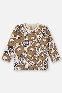 Camiseta Infantil de Frio Algodão Ursos da Up Baby