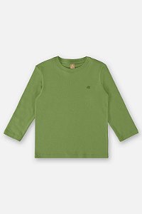 Camiseta Infantil de Frio 100% Algodão Verde da Up Baby