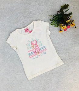 Blusa Infantil Feminina Cotton Cores Diferentes