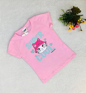 Blusa Infantil 100% Algodão Estampa Super Cool