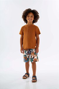 Conjunto Infantil Masculino da Up Baby Bermuda Safari