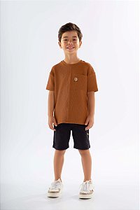 Conjunto Infantil Masculino da Up Baby Bermuda Duas Cores