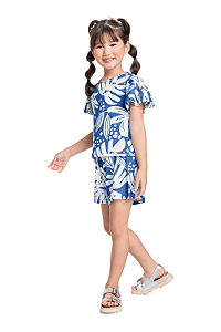 Conjunto Infantil Feminino da Bee Loop Shorts Fresquinho