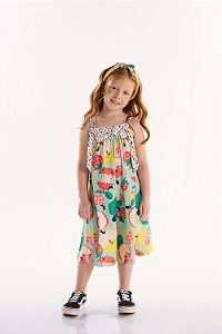 Macacão Infantil Feminino da Três e Já Colorido e Moderno