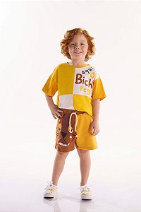 Conjunto Infantil Masculino da Três e Já Leão Divertido