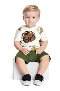 Conjunto Infantil e de Bebê da Bee Loop Leão
