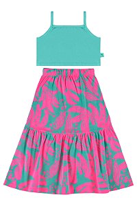 Conjunto Infantil Feminino da Bee Loop Saia Longa